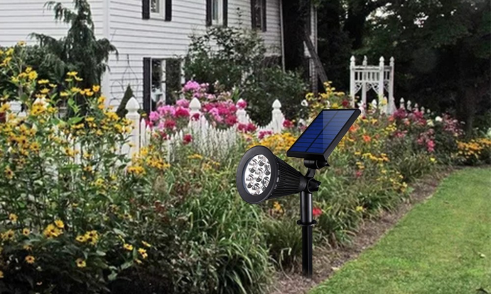 solar LED grass spotlight