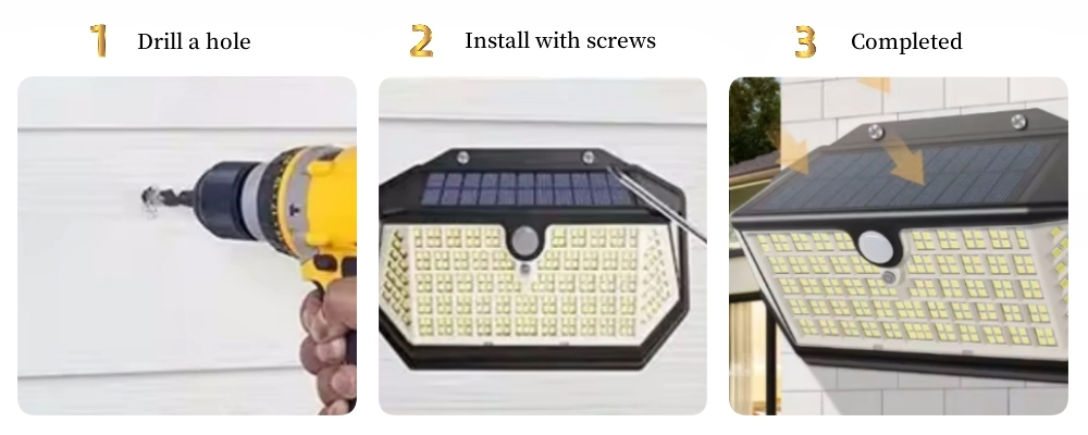 Outdoor Solar Wall Mounted Light
