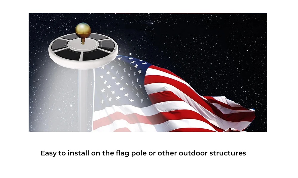 Solar Flagpole Lighting